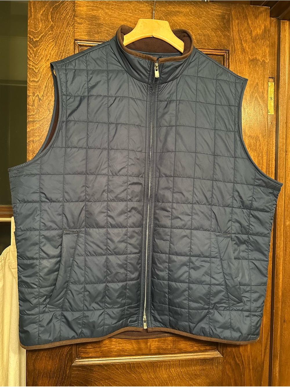 Peter Millar Men's Quilted Navy Blue Vest - Lightweight Layering, XXL
